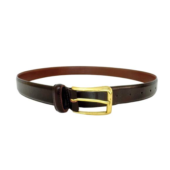 Coach Vintage Polished Cowhide Leather Belt Dark Brown Men’s 36" (90cm) 3931 - Picture 1 of 12